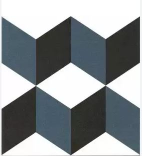 KERION Néocim cubique bleu 20x20